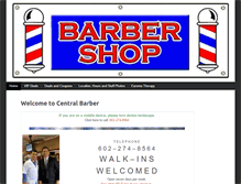 Tablet Screenshot of centralbarber.com